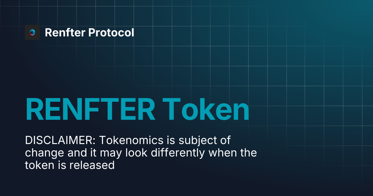 RENFTER Token | Renfter Protocol